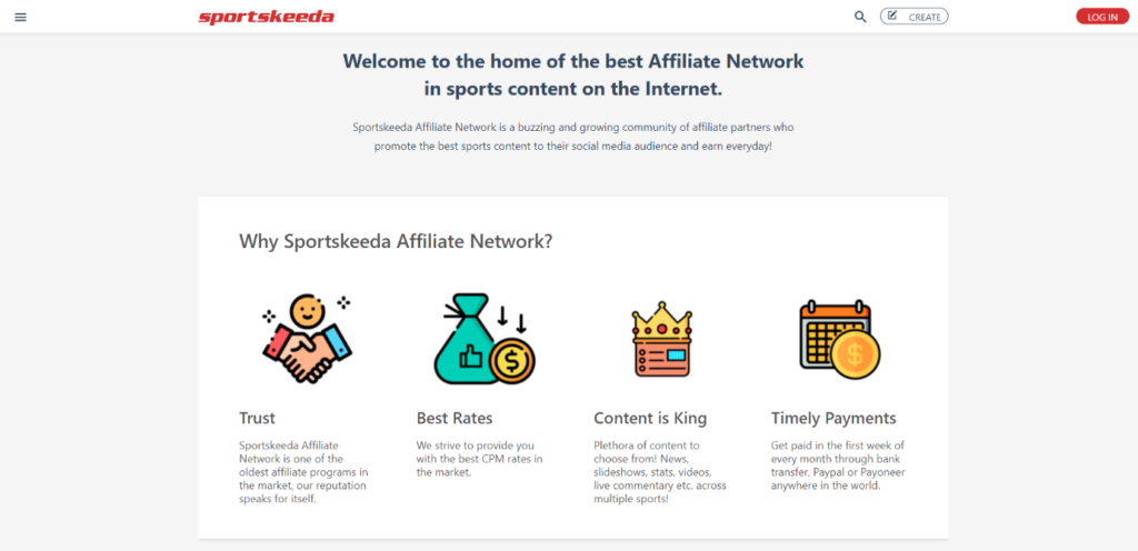 Sportskeeda affiliate marketing program in India