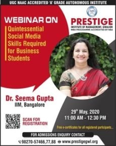 webinar- social media skills for business students